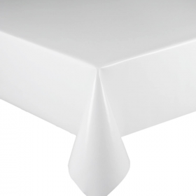 White Plastic Tablecover
