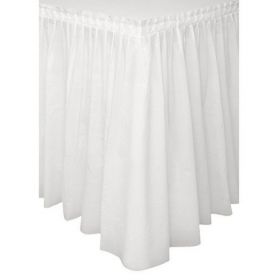 White Tableskirt