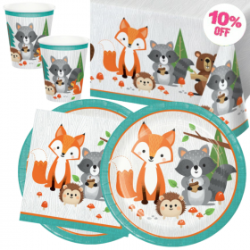 Wild Woodland Animals Tableware Pack for 16