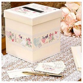With Love Wedding Wishes Post Box