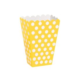 Yellow Polka Dot Party Treat Boxes