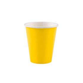 8 Sunshine Yellow Paper Cups