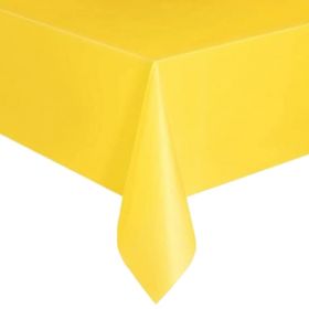 Value Sunflower Yellow Plastic Tablecover