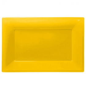 Yellow Plastic Serving Trays