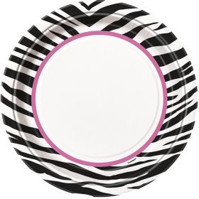 8 Zebra Passion Party Plates