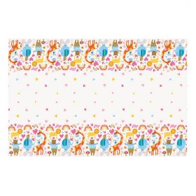 Zoo Baby Shower Tablecover 1.37m x 2.13m