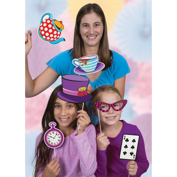 Tea party photo booth props discount