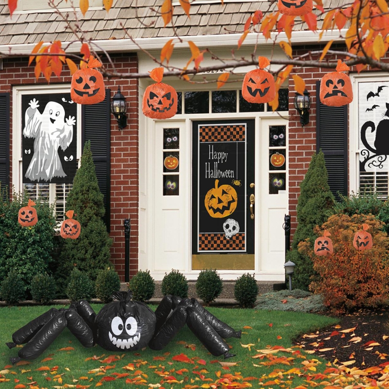 Pumpkin Hanging Leaf Bags, pk20
